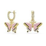 Swarovski Idyllia Gold Butterfly Drop Earrings