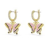 Swarovski Idyllia Gold Butterfly Drop Earrings