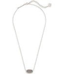 Kendra Scott Elisa Rhodium-Plated Pendant Necklace
