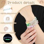 Inspirational Glow-in-the-Dark Rainbow Bracelets Set