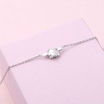 Sterling Silver Sideways Camellia Flower Choker