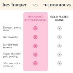 Hey Harper Waterproof Herringbone Chain Necklace