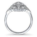 Vintage Inspired Art Deco CZ Statement Ring