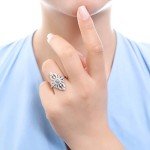 Vintage Inspired Art Deco CZ Statement Ring