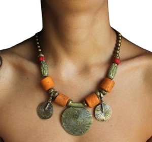 Boho Chunky Tribal Statement Necklace for Women