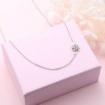 Sterling Silver Sideways Camellia Flower Choker