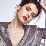 Elegant Layered Teardrop Sterling Silver Necklace