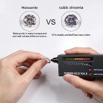 Curved Moissanite Wedding Band for Women, Size 5