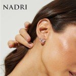 Rhodium Plated Climber Earrings for Women