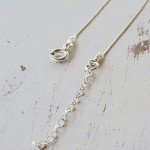 Blue Opal Beads Choker Necklace in Sterling Silver