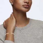 Elegant Moissanite Cuff Bracelet in Gold