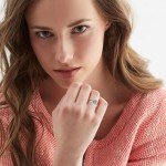 Raw Aquamarine Stackable Ring in Sterling Silver