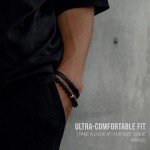 Men's Matte Black Onyx Bead Bracelet