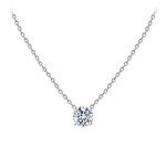 Sterling Silver Diamond Tennis Choker Necklace for Women