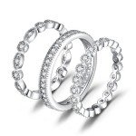 14K Gold Plated Silver Stackable Promise Rings