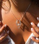 Stainless Steel Ring Holder Necklace for Couples