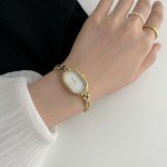 Women's Vintage Gold Oval Bracelet Watch