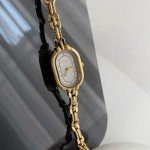 Women's Vintage Gold Oval Bracelet Watch