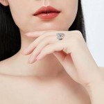 BERRICLE Sterling Silver Bubble CZ Fashion Ring