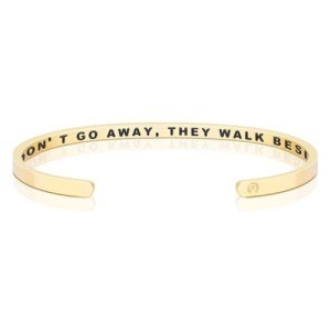 Inspirational Gold MantraBand Cuff Bracelet for Women