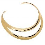Stainless Steel Two-Layer Silver Choker Necklace