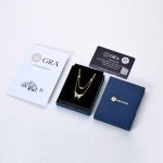 Moissanite Butterfly Pendant Necklace in 14K Gold