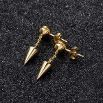 Eye of Ra Gold Plated Dangle Hoop Earrings