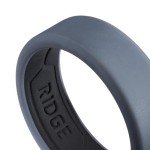 Men's Beveled Edge Silicone Wedding Band - 8mm
