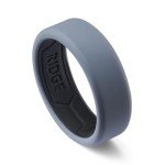 Men's Beveled Edge Silicone Wedding Band - 8mm