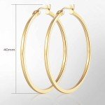 Large 14K Gold Hoop Earrings for Women