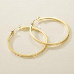 Large 14K Gold Hoop Earrings for Women