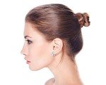Elegant Sterling Silver Geometric Teardrop Clip-On Earrings