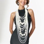 Chunky Faux Pearl Statement Necklace & Earrings Set