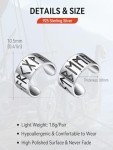 Sterling Silver Runes Clip-On Ear Cuff Earrings