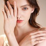 Stunning Moissanite Wedding Band in Yellow Gold