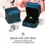 3ct Moissanite Solitaire Engagement Ring in 14K White Gold