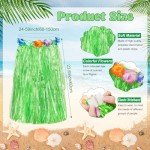 Hawaiian Hula Skirts with Tropical Garlands - 20 Pcs