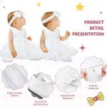 Adorable Baby Girl Baptism Outfit Set - 5 Pieces