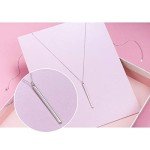 Stylish S925 Silver Vertical Bar Y Necklace