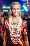 Chunky Faux Pearl Statement Necklace & Earrings Set