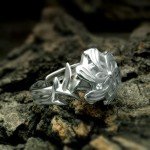 Elven Queen Galadriel Nenya 925 Silver Flower Ring