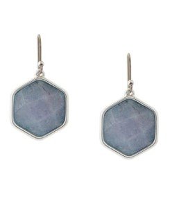 Lucky Brand Silver Stone Drop Earrings for Women