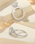Oval Cut 3.5CT Simulated Diamond Engagement Ring