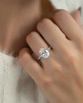 Oval Cut 3.5CT Simulated Diamond Engagement Ring