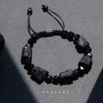 Black Tourmaline Beads Bracelet for Men - Protection Gift