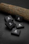 Men's Adjustable Black Stainless Steel Viking Bracelet