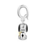 Snoopy & Woodstock Dangle Charm Bracelet for Women
