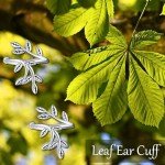 Sterling Silver Leaf Ear Cuffs for Women