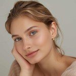 14K Gold Hypoallergenic Hoop Earrings for Women