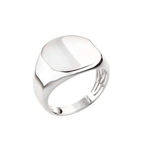Engravable Sterling Silver Men's Signet Ring - Size 8.5